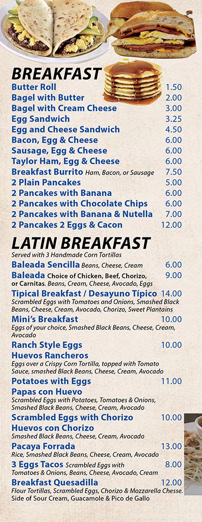 Minis Cafe Menu 5152025 2
