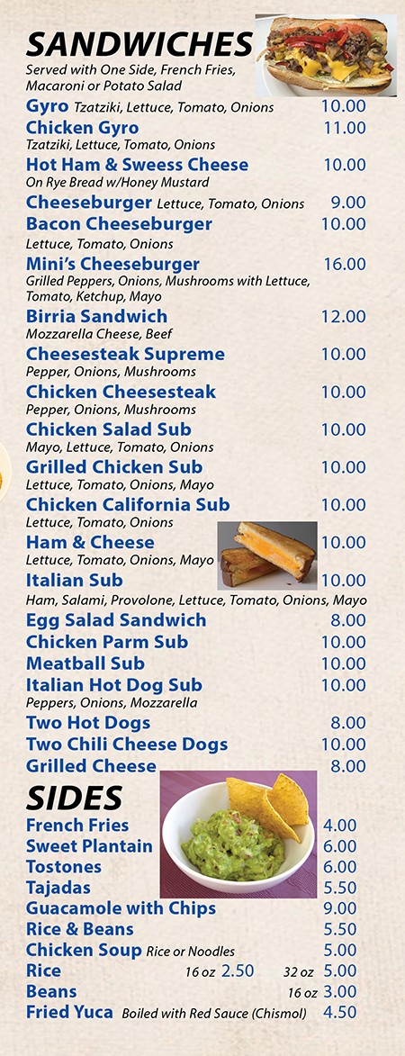 Minis Cafe Menu 5152025 7